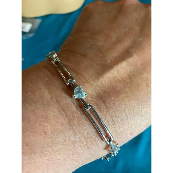 Charles Winston Blue Topaz Bracelet - Picture 9 of 10